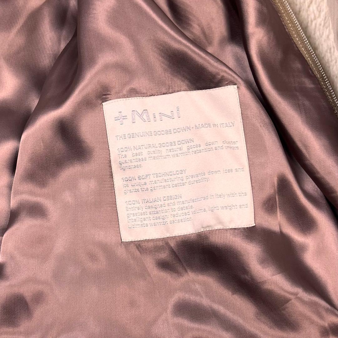 『美品』+MiNi ピュウミニ　ダウンジャケット イタリア　ピンクベージュ　42