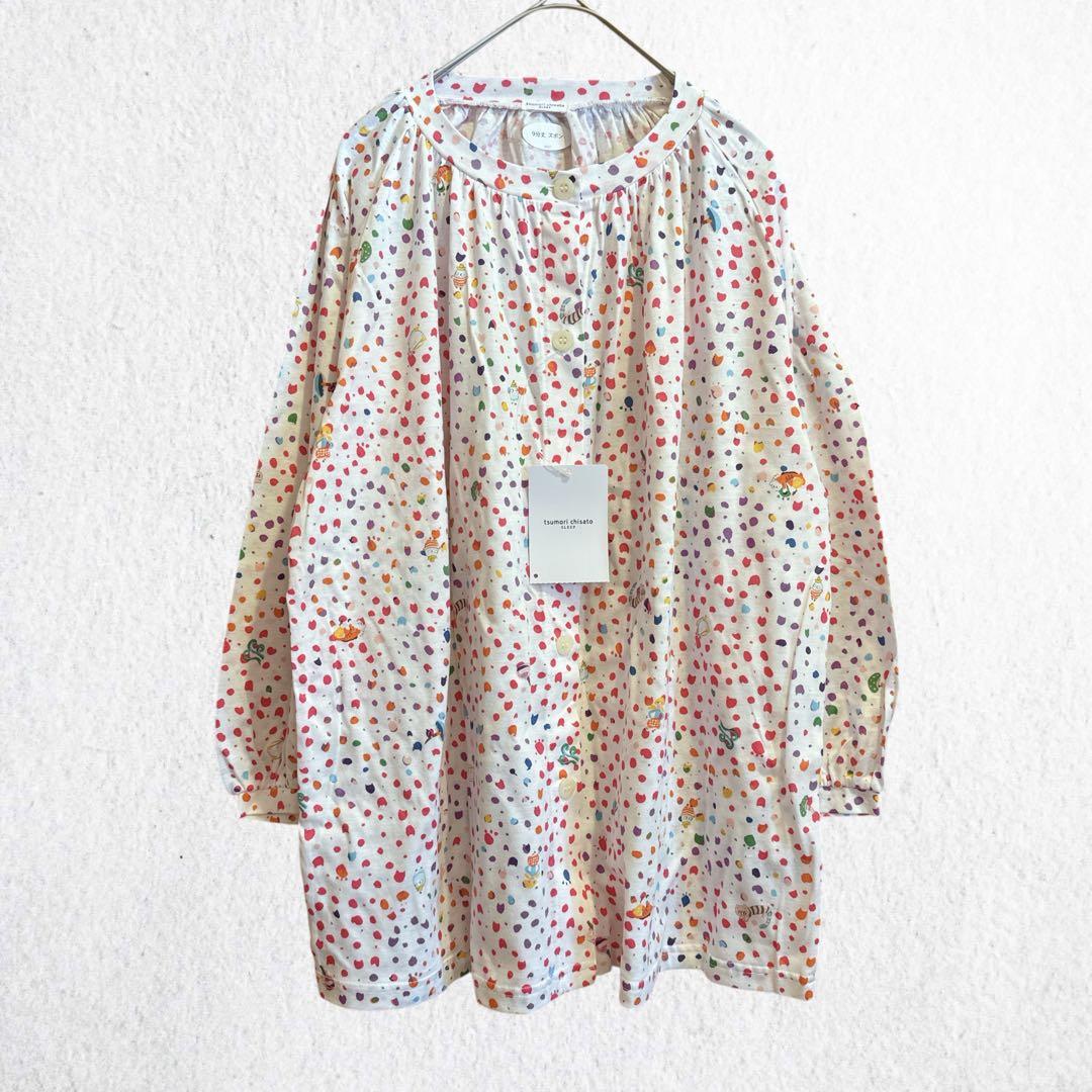 新品 ツモリチサト tsumorichisato カラフルドットルームウェア M