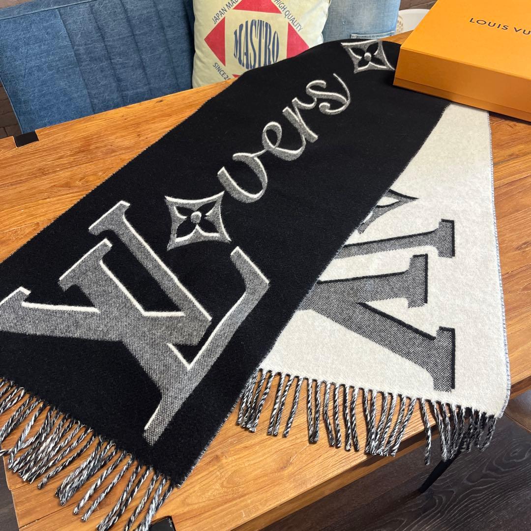 未使用　2024.25aw新作　マフラー・LV バーズ