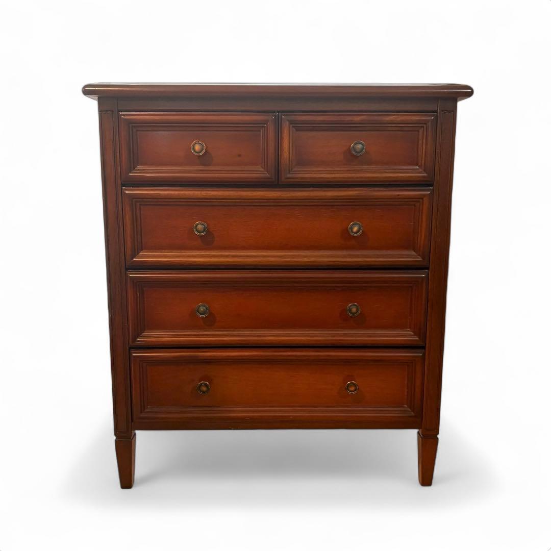 サイドチェスト 木製 4段タンス 収納家具