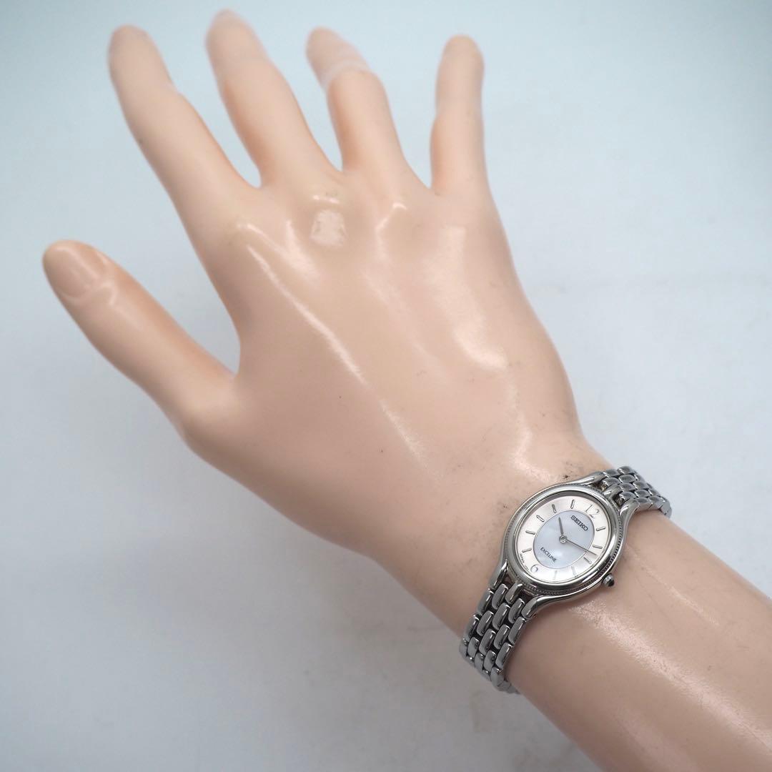 81 稼働【美品】SEIKO 時計　Exceline レディース　オーバル