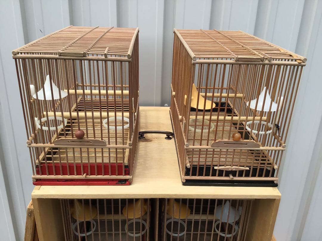 メジロ籠 4個 & 寝かせ箱 セット 美品 送料込み