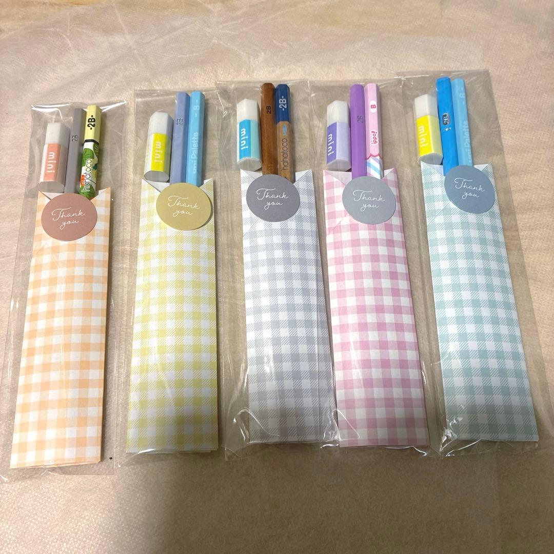 鉛筆91えんぴつプチギフト20個　ばら撒　退職　引越　転校　卒業　文具　ハハトコ