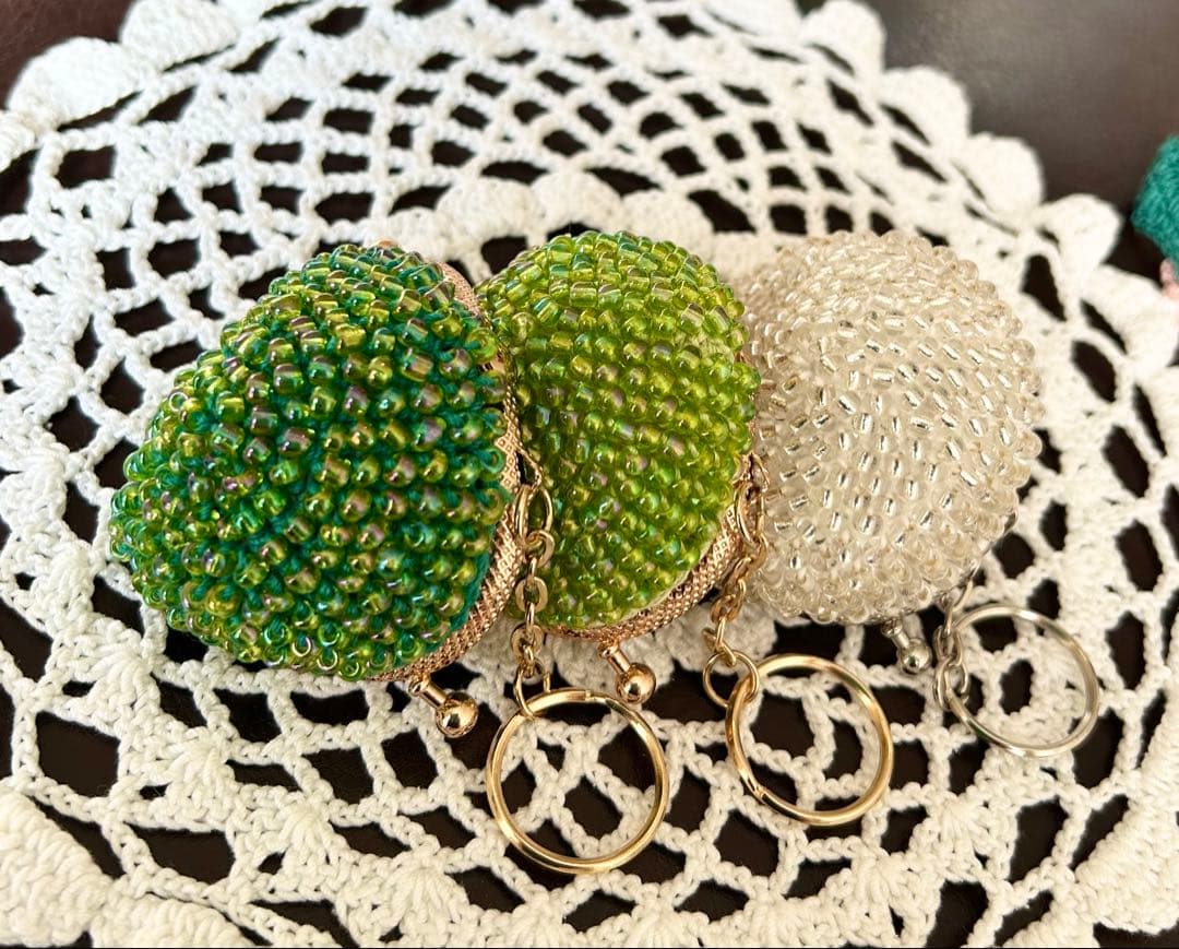 手作り　ビーズがま口　3個セット♡ No.73 91 111