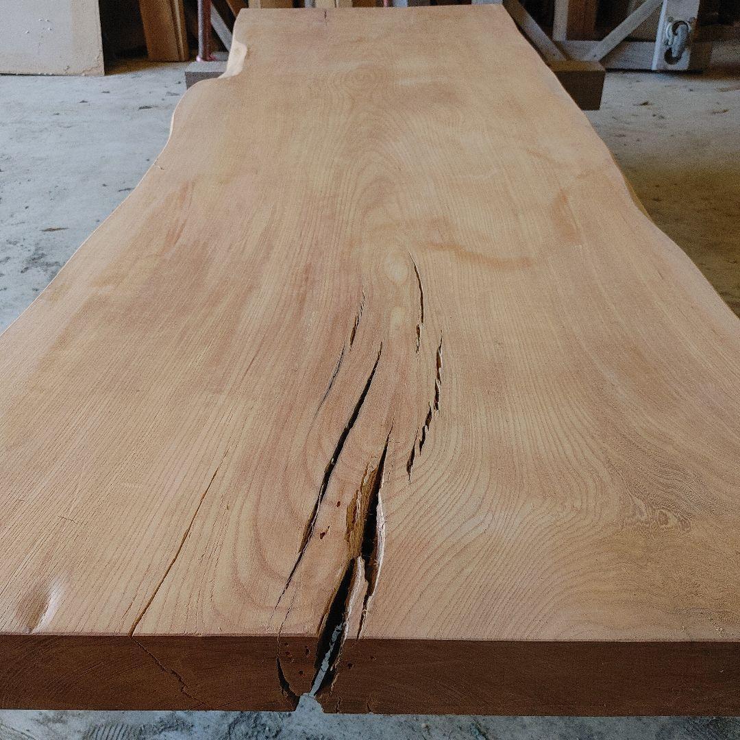 送料込み　一枚板　神代ケヤキ　無垢材　天板　テーブル　カウンター DIY番号37