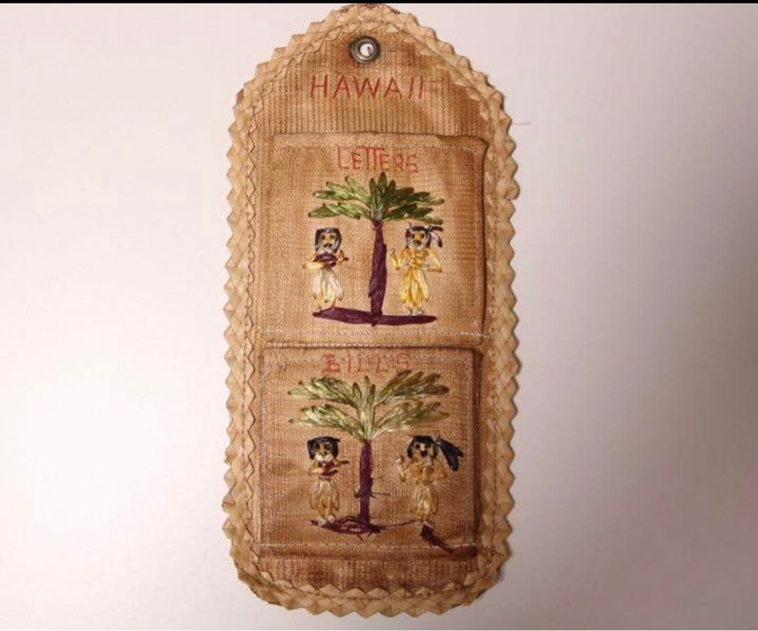 激レア　壁掛け ハワイ ヴィンテージ レターラック ウォールポケット 壁面壁飾り