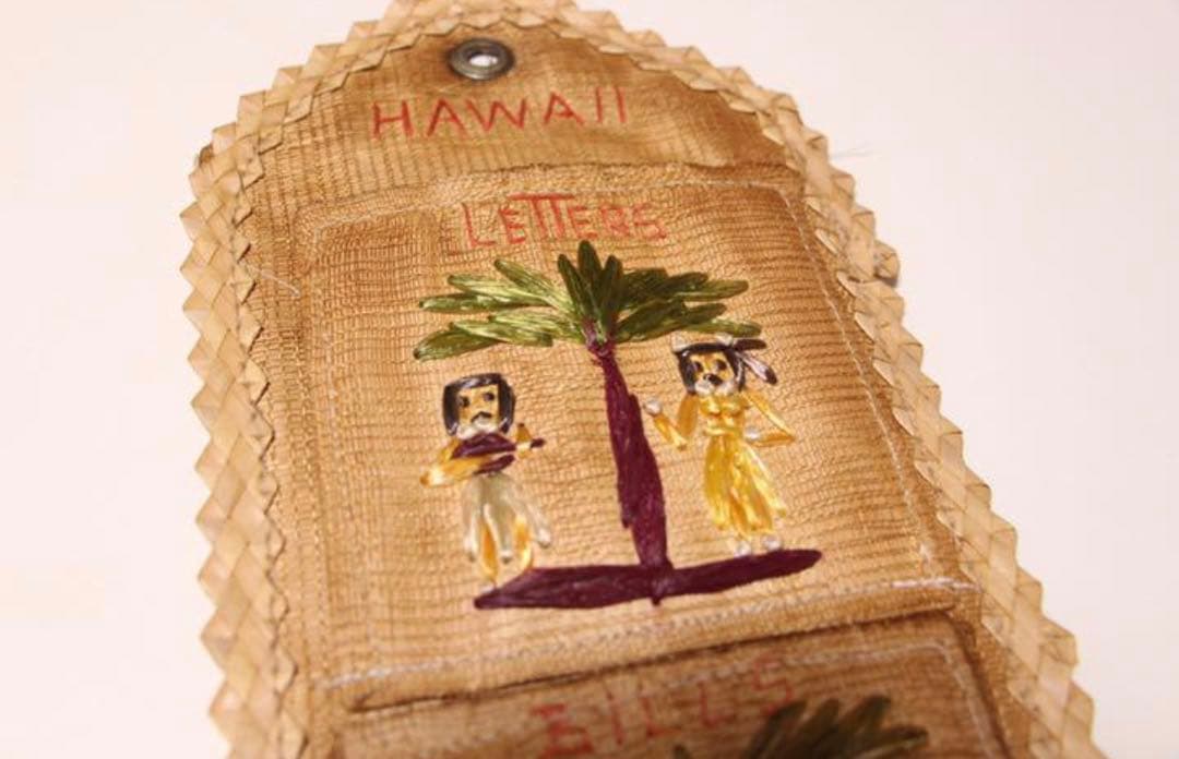 激レア　壁掛け ハワイ ヴィンテージ レターラック ウォールポケット 壁面壁飾り
