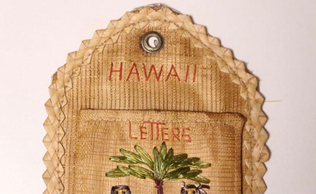 激レア　壁掛け ハワイ ヴィンテージ レターラック ウォールポケット 壁面壁飾り