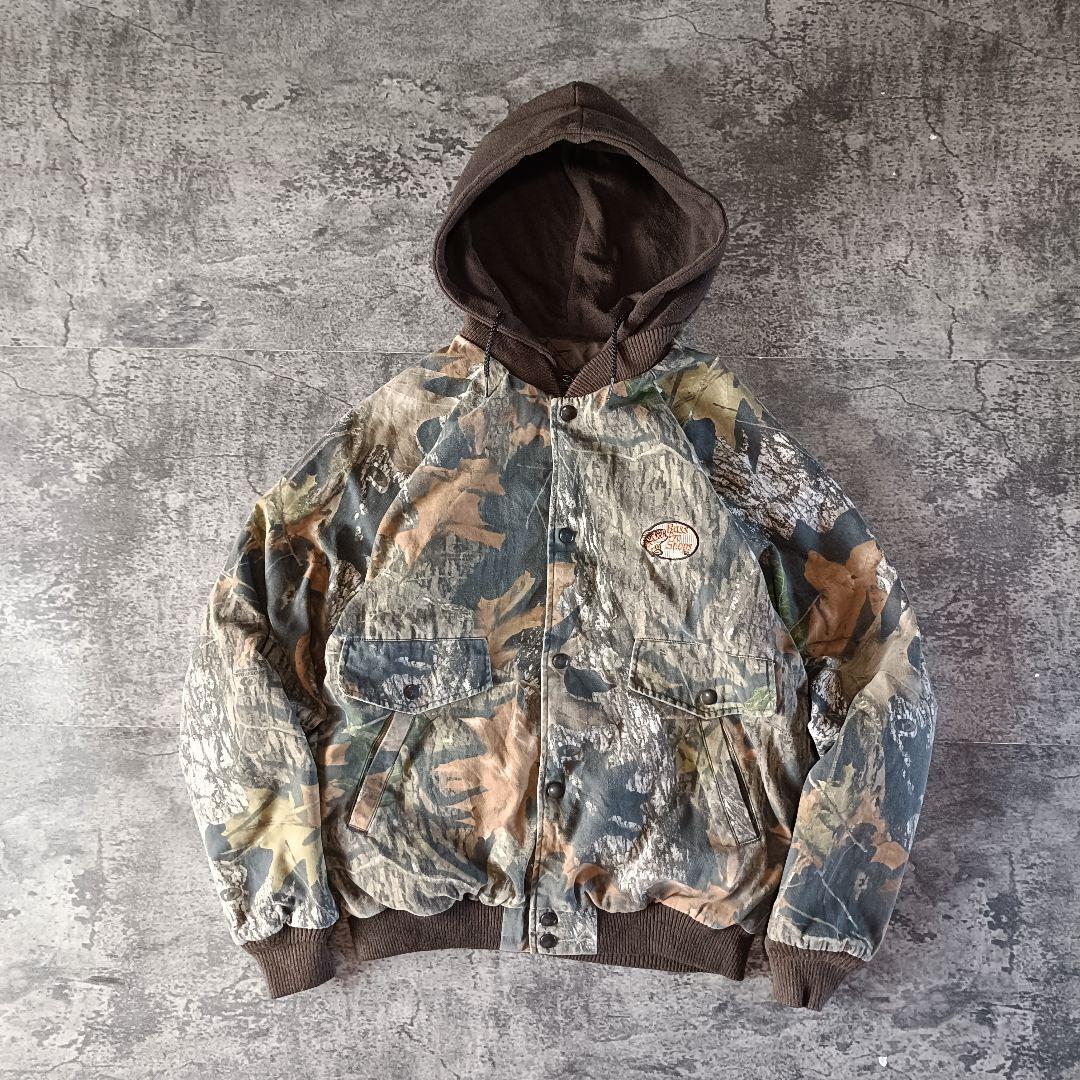 90s BASS PRO SHOPS カモフラ レイヤードブルゾン