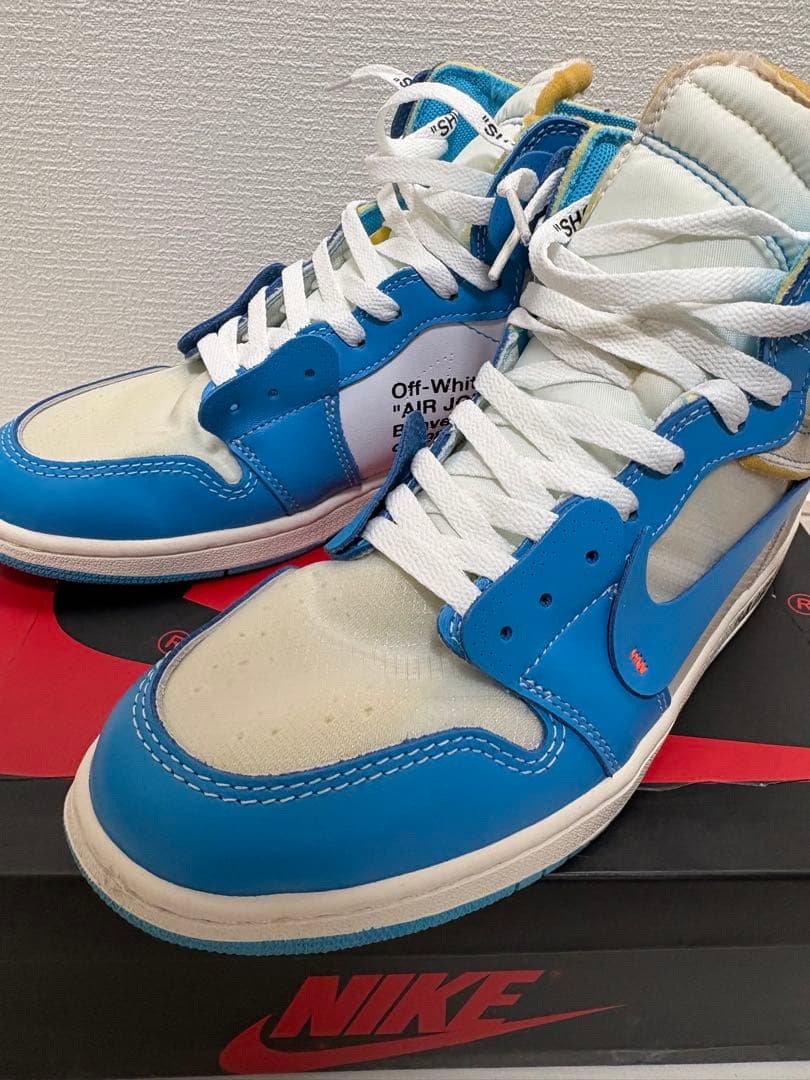 Nike Air Jordan 1 Off-White 青/白