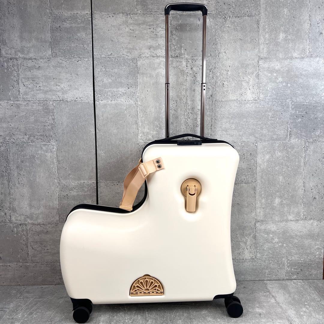 子供が乗れるキャリーケース　キッズトラベルキャリーケース ４輪 ダイヤルロック