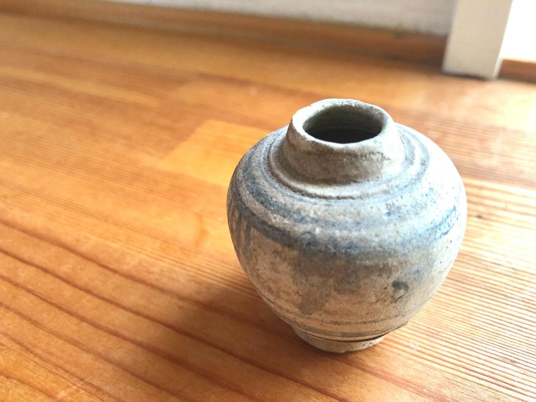 【タイ・骨董】宋胡録（スンコロク）鉄絵 小壺（1301年~1600年）