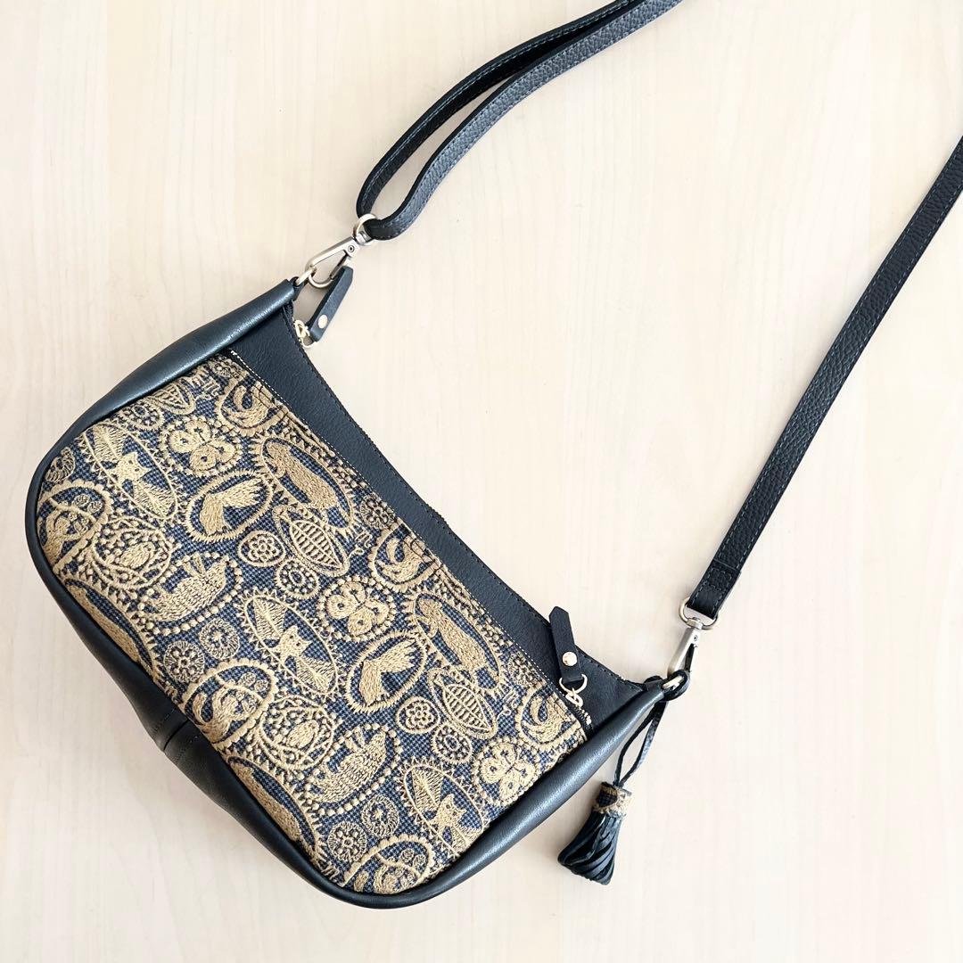 本革&jungle relief ショルダーバッグ　TB601-292