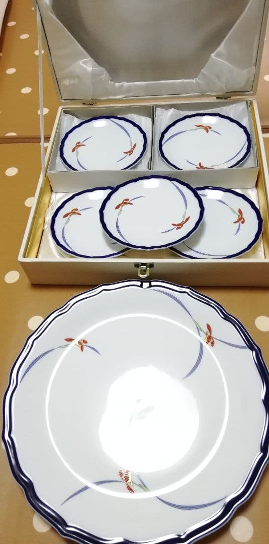 《香蘭社》大皿1枚　小皿5枚セット