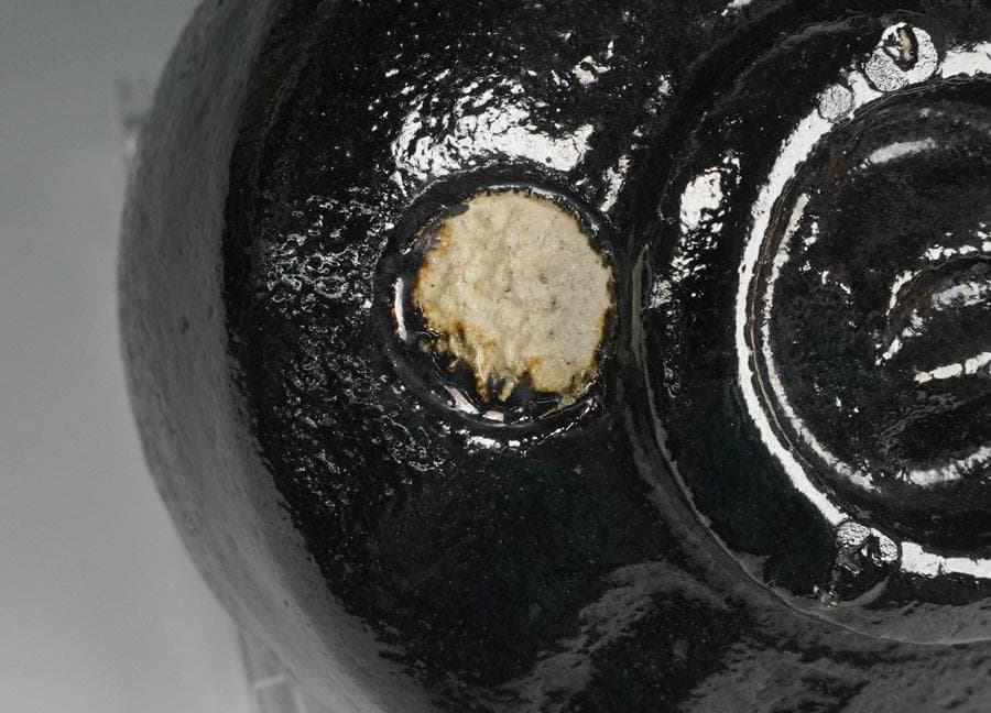 平安祥悦 不二山 黒楽茶碗 光悦七種之内