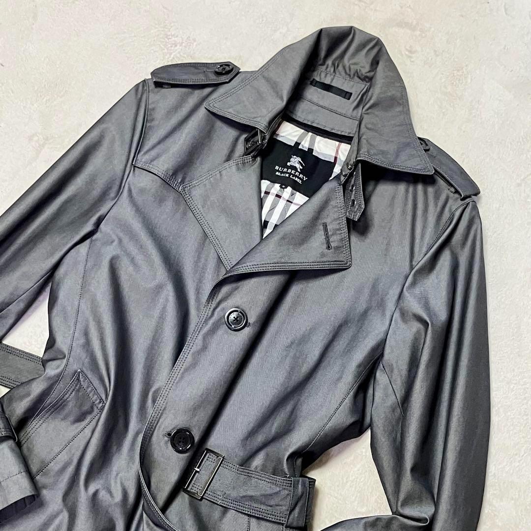 バーバリーブラックレーベル　トレンチコート　キルティングライナー　裏ノバチェック