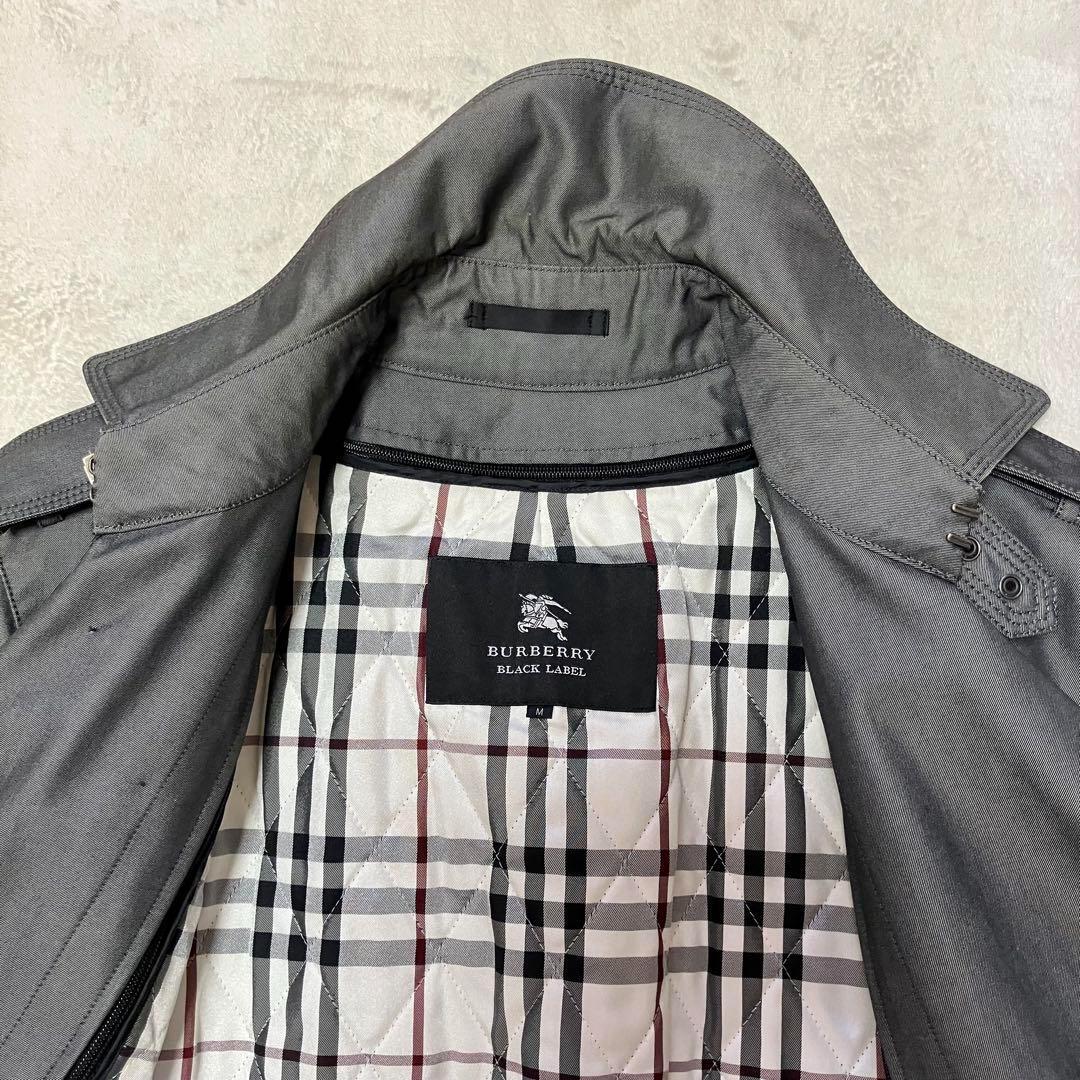 バーバリーブラックレーベル　トレンチコート　キルティングライナー　裏ノバチェック