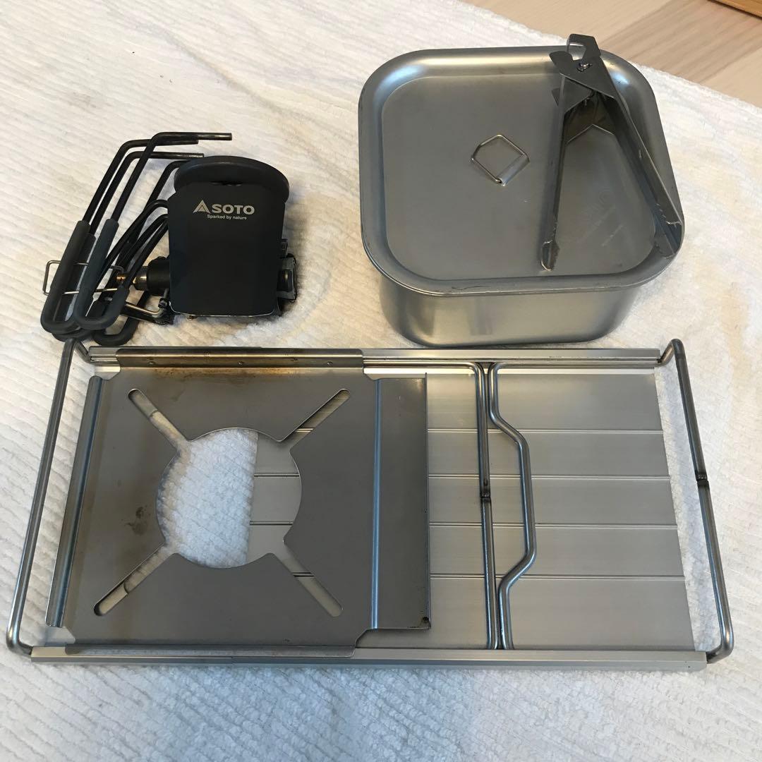 SOTO ストーブ、ワークトップ 、ミニマルクッカー、バッグセット ユーズド