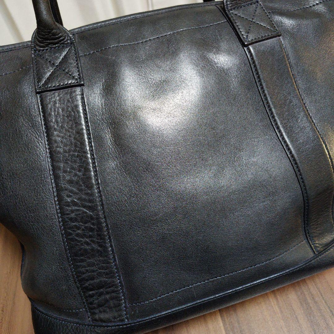 土屋鞄 ビークル ラージストックトート バッグ 本革　ダークインディゴ