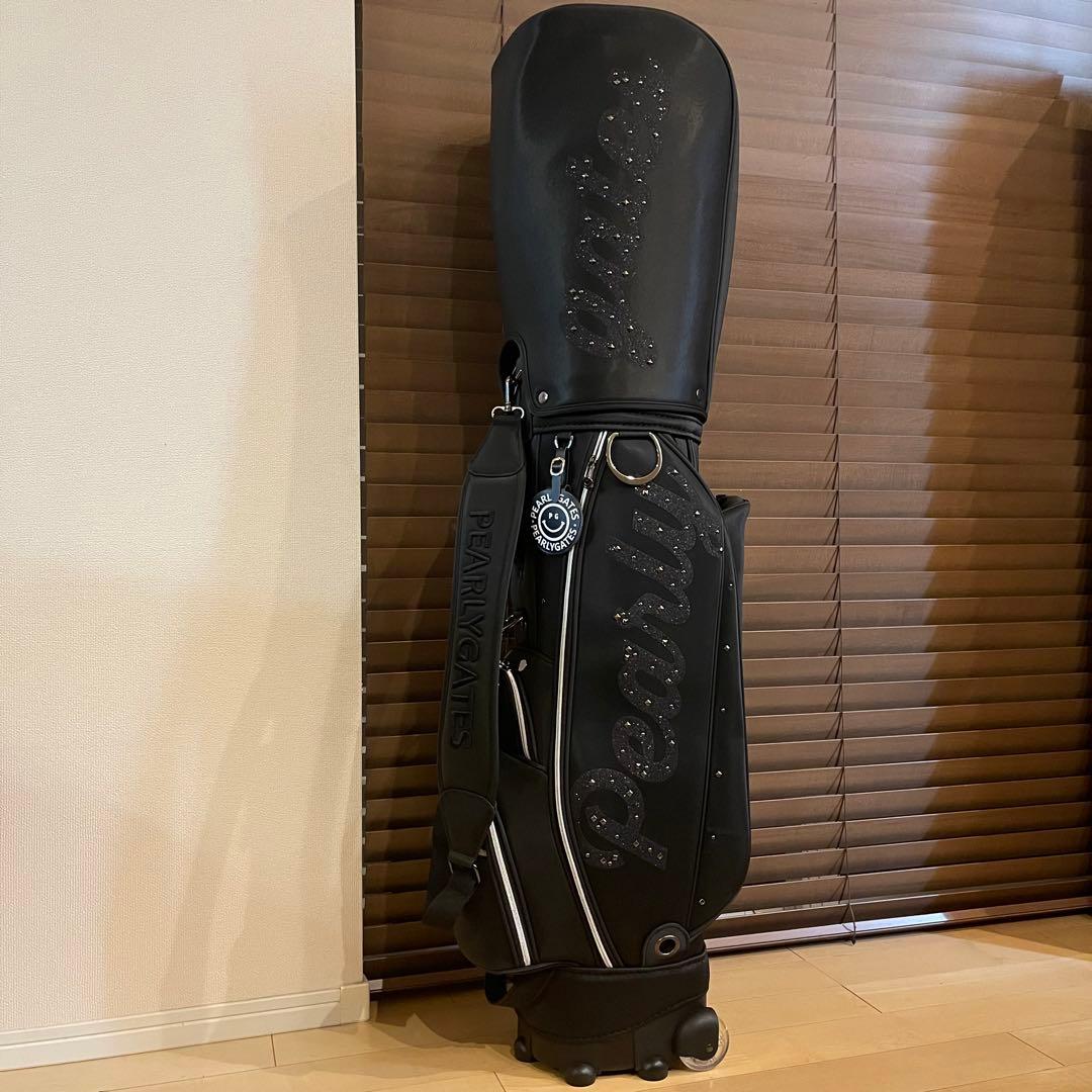 【即発送】PEARLY GATESパーリーゲイツ キャディバッグ ゴルフバッグ黒