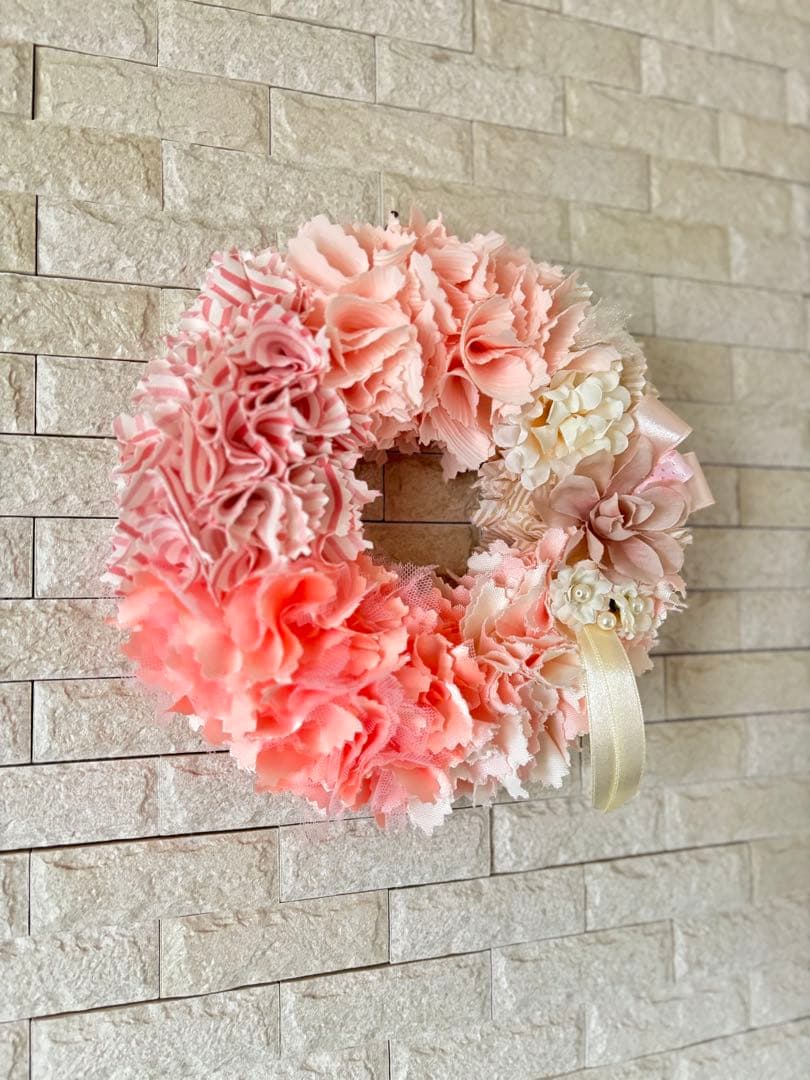 【香香様オーダー品】ハンドメイド　ファブリックリース　5点