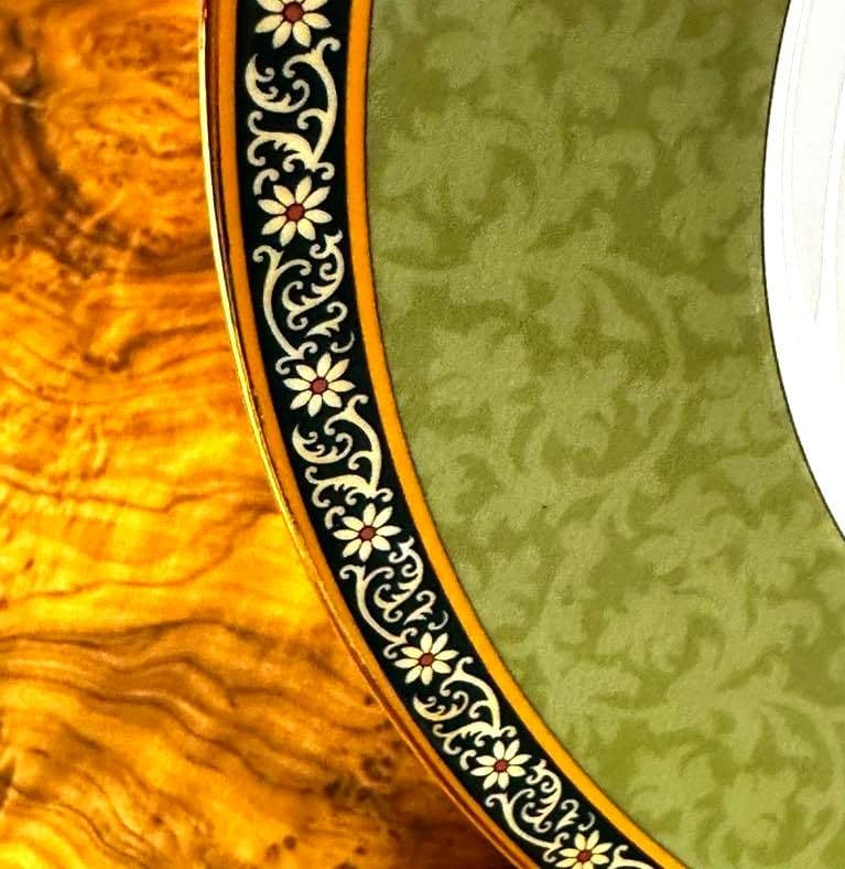 希少【新品】２枚セット ウェッジウッド　インディア　グリーンプレート