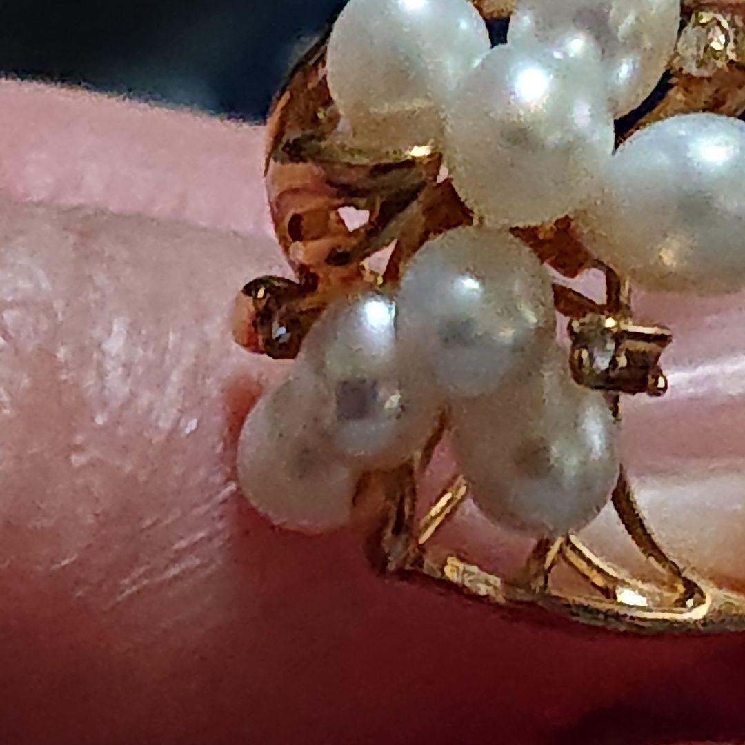 真*美様 18k750ベビーパールリング