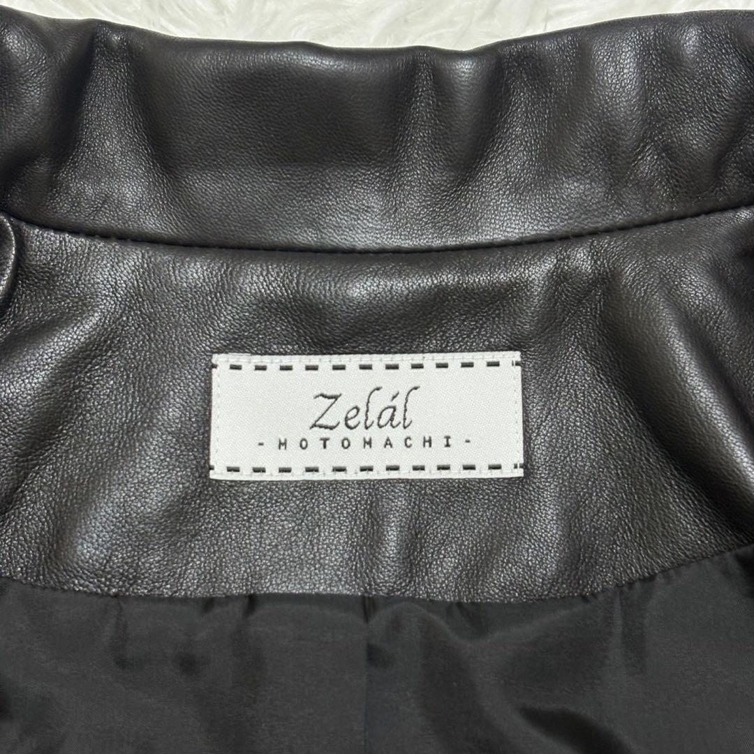 ◎新品タグ付き 元町zelal 本革 ラムレザージャケット 人気の切り替え XL
