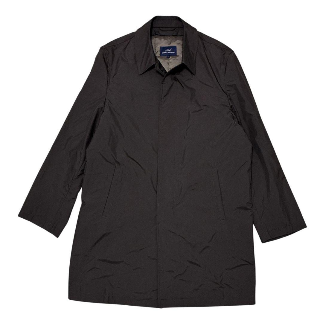 美品✨ブルックスブラザーズ ステンカラーコート 中綿ライナー ナイロン 茶色 L