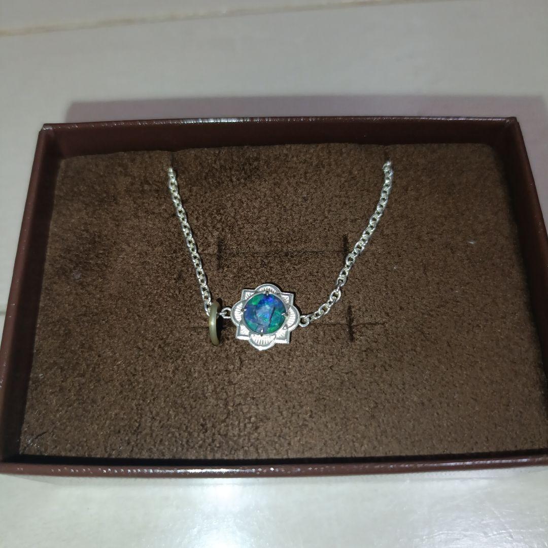 【最安値】agateモザイクオパールSV925ブレスレット