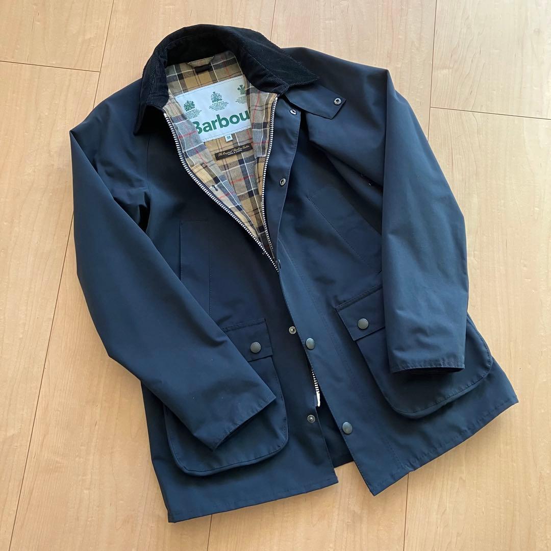 【美品】バブアー ビデイル SL 38 ネイビー 2レイヤー ノンオイル