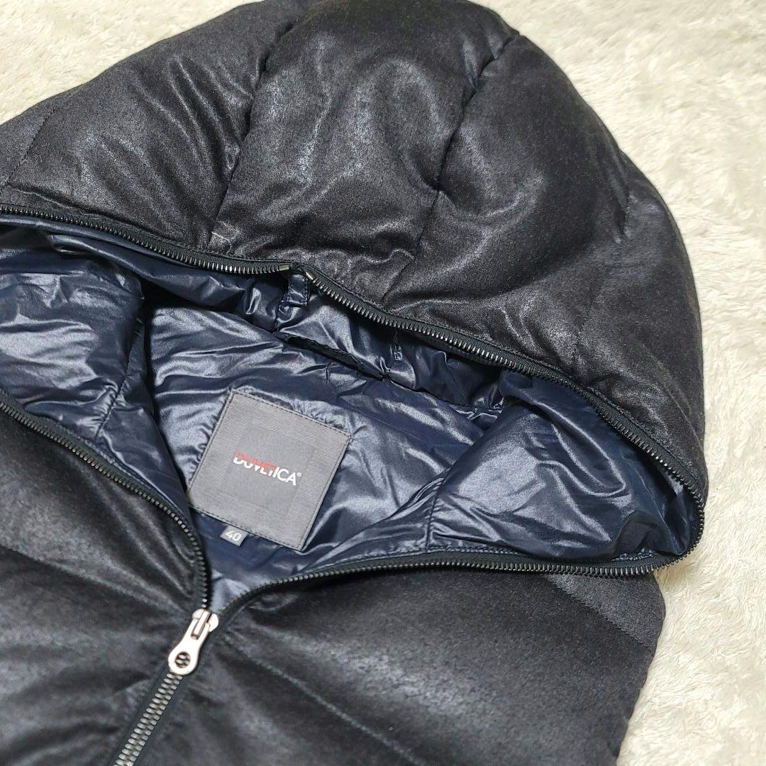 美品✨デュベティカ 別注 ダウン ベスト カシミヤ混 FEBEDUE 濃いグレー