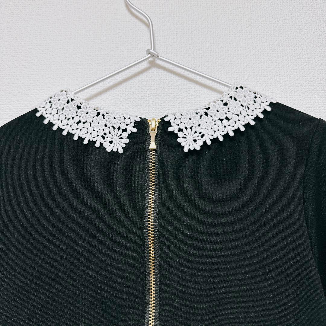 【美品】ケイトスペードキッズ　トドラー レースカラーワンピース120㎝