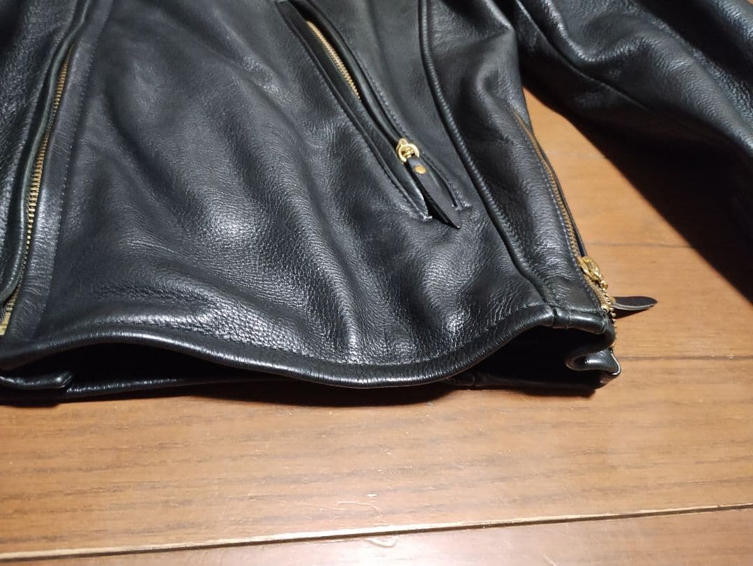 BEAMS PLUS 牛革シングルライダース L　USA製