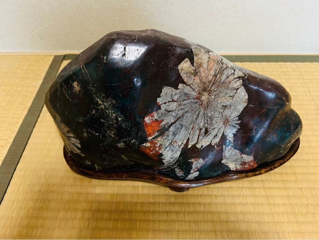 菊花石(岐阜県根尾谷)18.8㌔(台座含む)