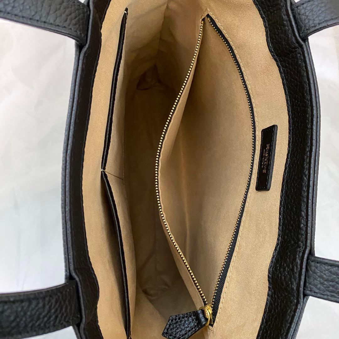 HushTug スマートトート ブラック 本革 姫路レザー トートバッグ