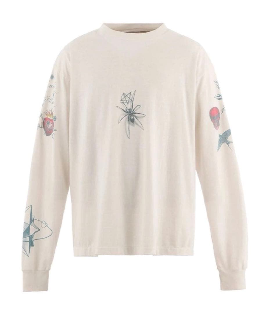 トップス SAINT Mxxxxxx x Dr. Woo DW LS Tee Tattoo