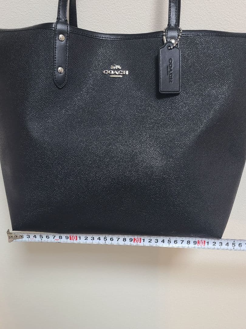 【ポーチ付属】COACH トートバッグ 大容量 A4 ブラック