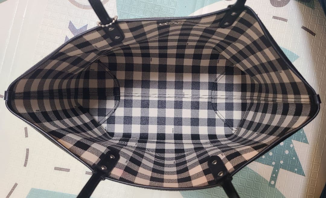 【ポーチ付属】COACH トートバッグ 大容量 A4 ブラック