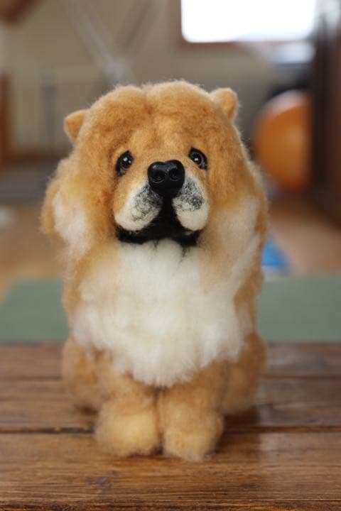 羊毛フェルト　チャウチャウ