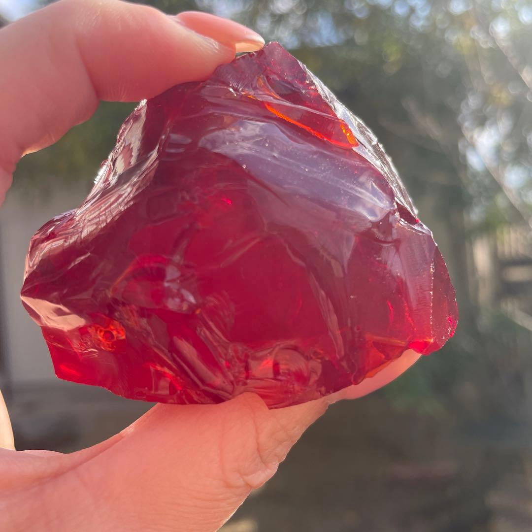 お値下げ　アンダラクリスタル　希少レッド　177g