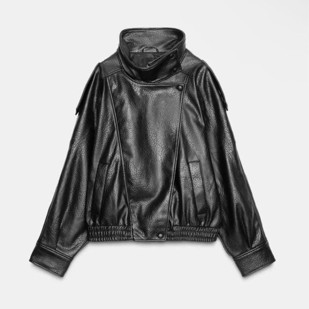 ZARA レザー　ジャケット　大人気商品