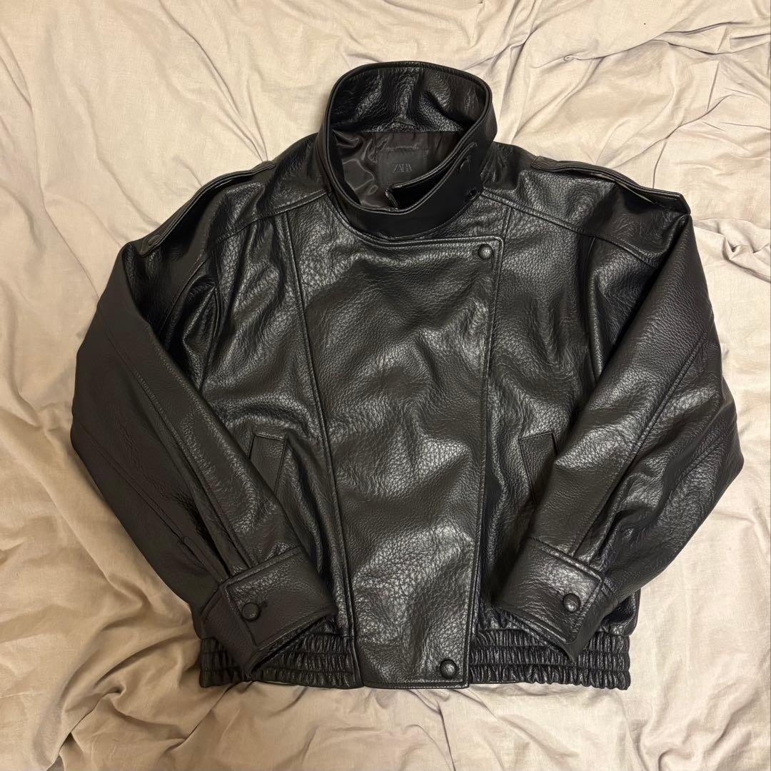ZARA レザー　ジャケット　大人気商品