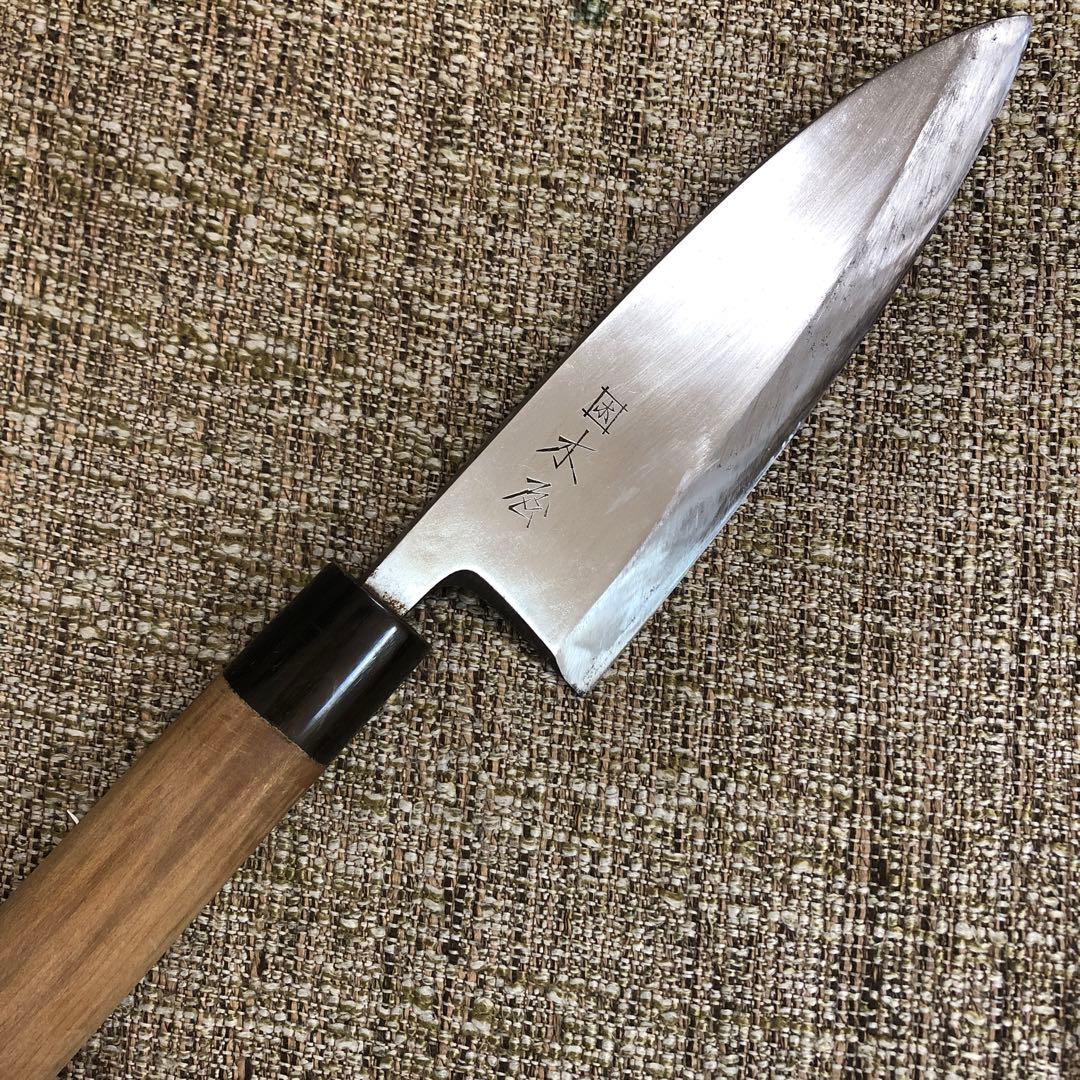 出刃庖丁　木屋特選イズツキ水牛柄16.5センチ