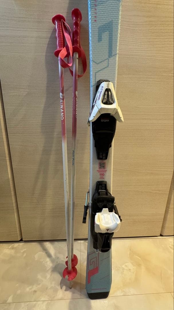 子供用スキーセット（板110センチ・ストック85 センチ・ブーツ20センチ）