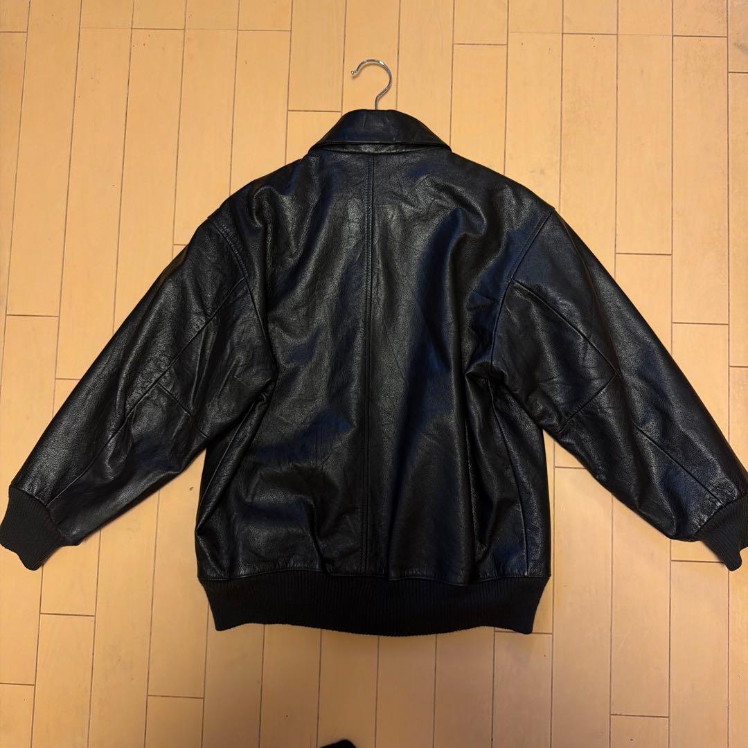 Old GAP 黒 フライト　レザージャケット