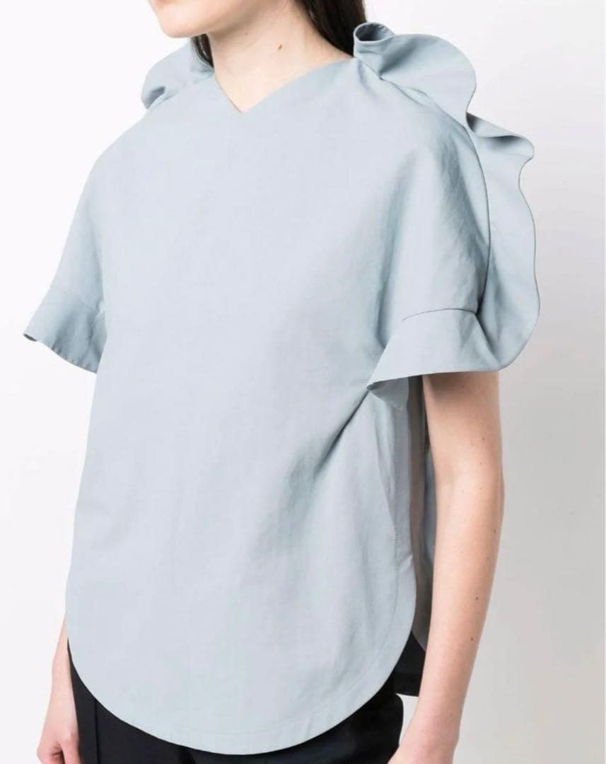 JIL SANDER ジルサンダー フリルショルダーカットソー　Tシャツ