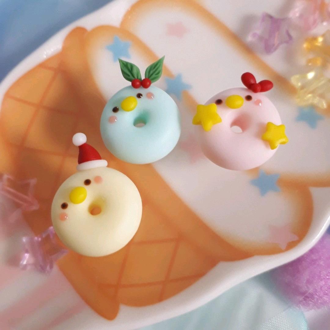 クリスマス☆小鳥さんドーナツ３set♡