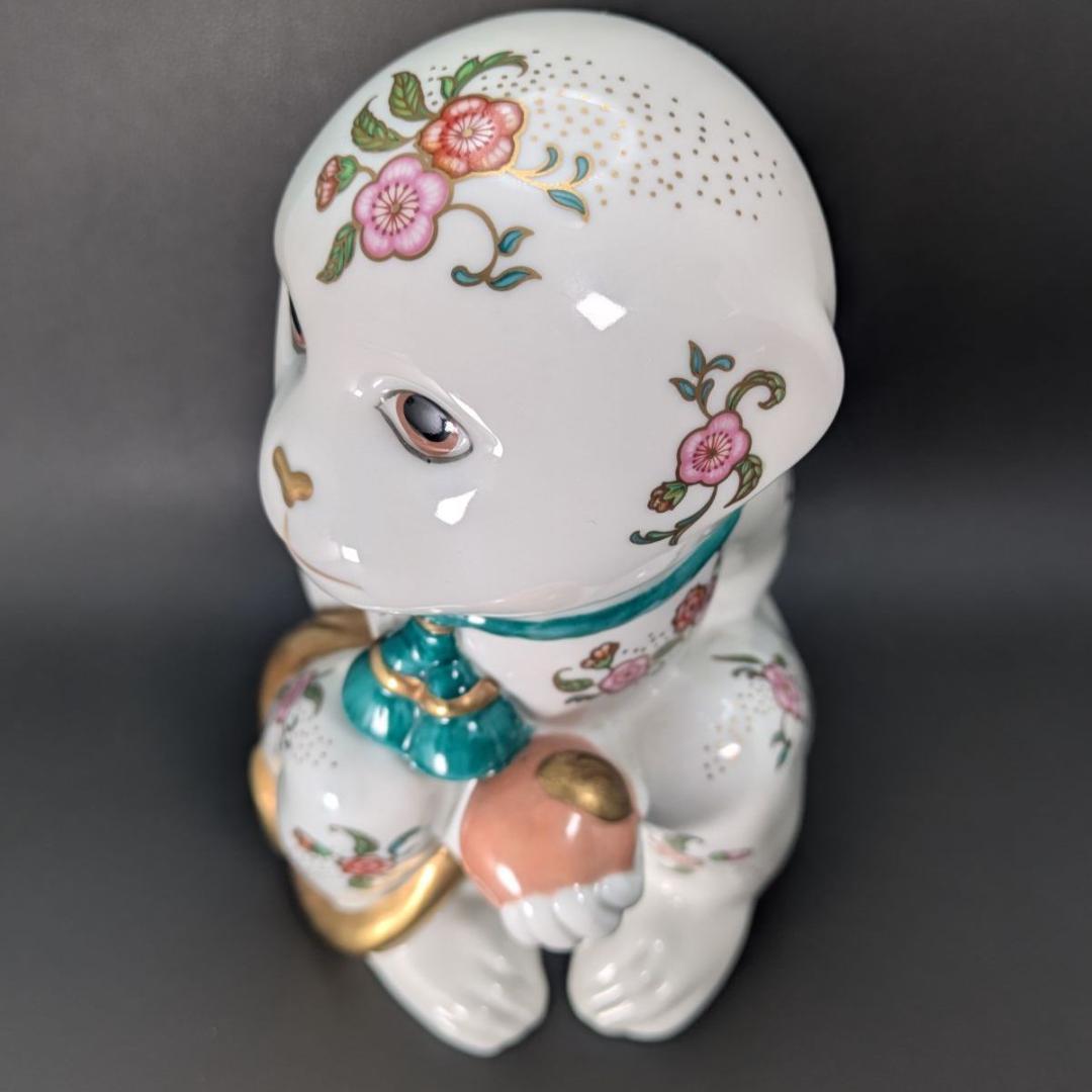 1988年 日本製 フランクリンミント 帝王猿 薩摩スタイル 24金彩 不老長寿