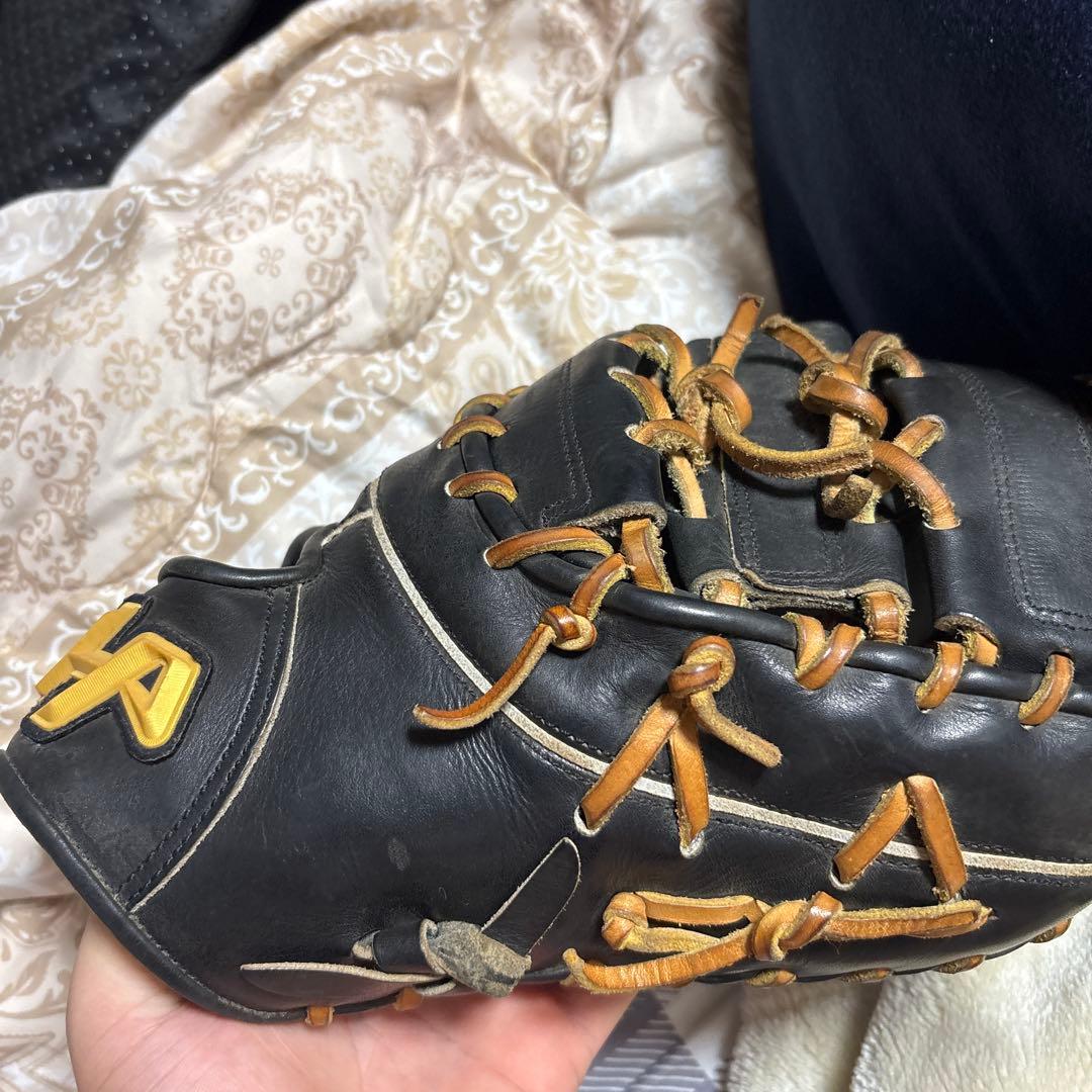 ハタケヤマ 軟式野球グローブ 黒